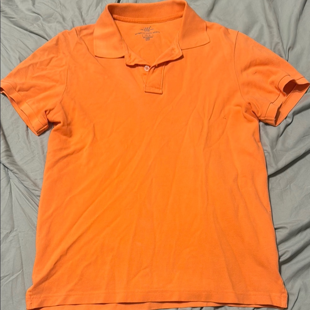 Vibrant Orange Men's Polo Shirt
